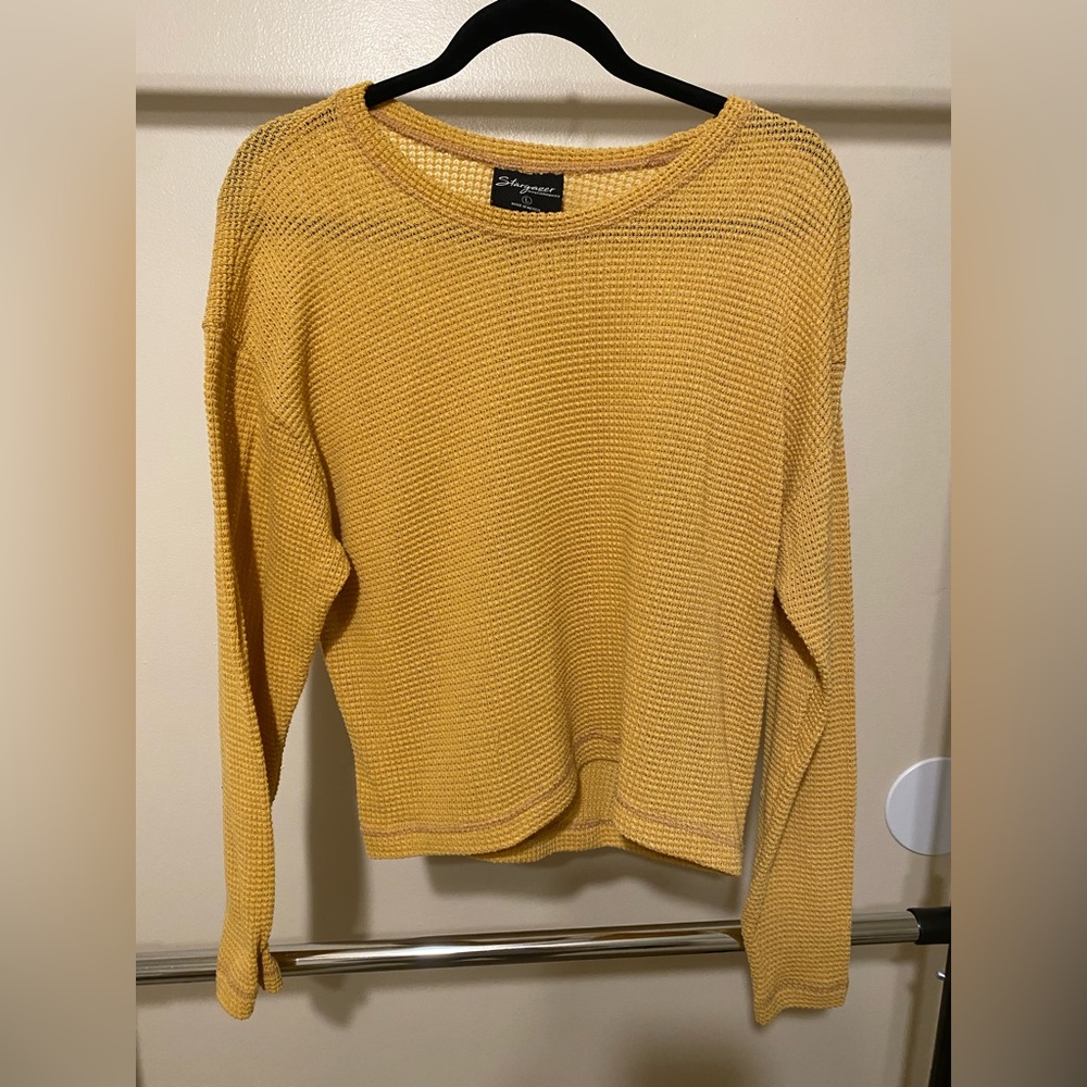 Mustard yellow long sleeve shirt